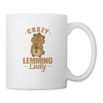 Crazy Lemming Lady Rodent - Mug - white - Right