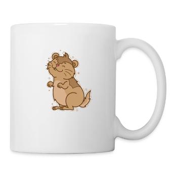 L’excès de confiance de Lemming - Mug blanc - blanc - Droite
