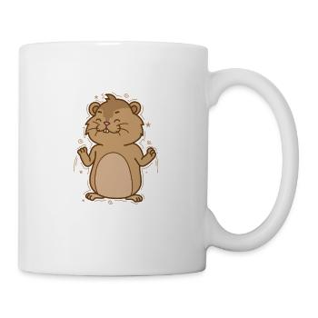Lemming is happy rodent - Mug - white - Right