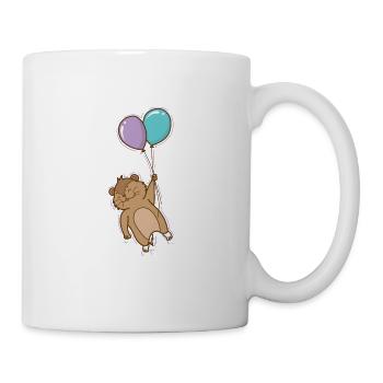 Lemming mit Luftballons Nagetier - Tasse - Weiß - Rechts