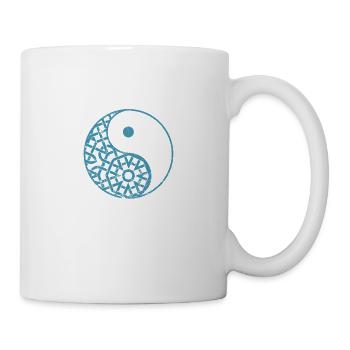 Muster Symbol Balance Yin and Yang Zeichen - Tasse - Weiß - Rechts