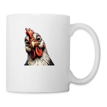 Lustiges Huhn Huhn Lustiges Bild - Tasse - Weiß - Rechts