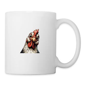 Lustiges Huhn Huhn Lustiges Bild - Tasse - Weiß - Rechts