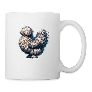 Silkie Chicken Fluffy Silky Chicken Drawing - Mug - white - Right