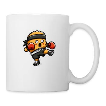 Lustige Chicken Nuggets Kickboxen Boxen Liebhaber - Tasse - Weiß - Rechts