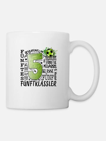 5. Klasse Fußball - Tasse - Weiß