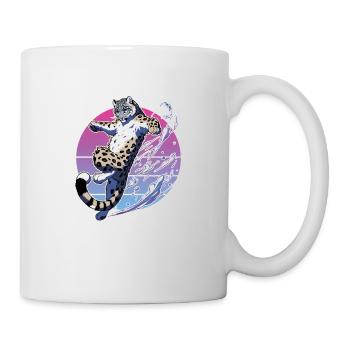 Schneeleopard Leopard Weißer Leopard - Tasse - Weiß - Rechts