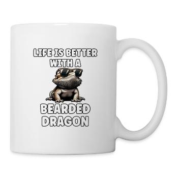Bearded Dragon Saying Lizard Gecko - Mug - white - Right