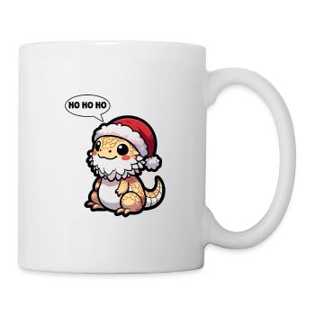 Mignon dragon barbu lézard de Noël Gecko - Mug blanc - blanc - Droite