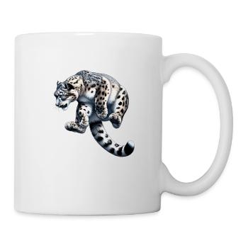 Schneeleopard Leopard Weißer Leopard - Tasse - Weiß - Rechts