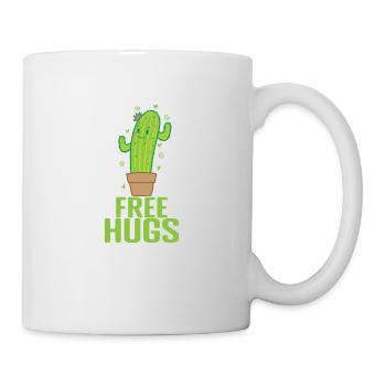 Free Hugs Cactus Plant - Mug - white - Right