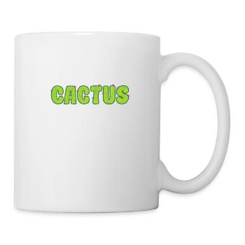 Fleur de plante de cactus - Mug blanc - blanc - Droite