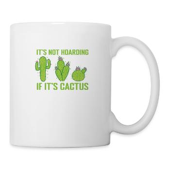 Ce n’est pas de la thésaurisation si c’est une plante de cactus - Mug blanc - blanc - Droite