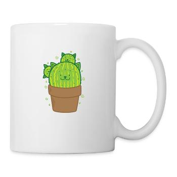Cat Cactus in Pot Plant - Mug - white - Right