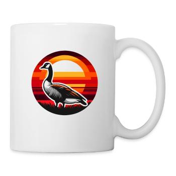 Canadian Goose Sunset Background - Mug - white - Right