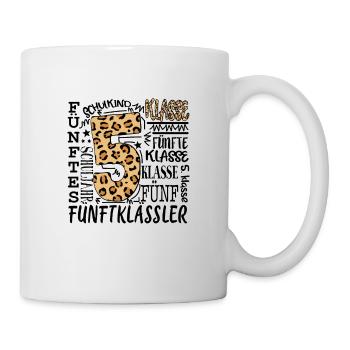 5.Klasse - Tasse - Weiß - Rechts