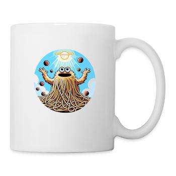 Drôle d’athée volant Spaghetti Monster - Mug blanc - blanc - Droite