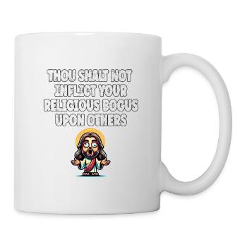 Drôle Athée Science Anti Religion Noël - Mug blanc - blanc - Droite