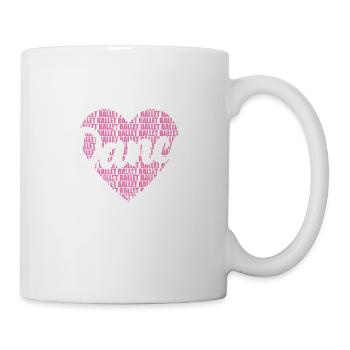 Ballet Dance Herz - Tasse - Weiß - Rechts