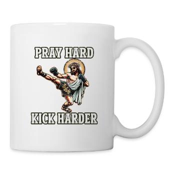 Lustiger Muay Thai Herr Jesus sagt christliches Geschenk - Tasse - Weiß - Rechts