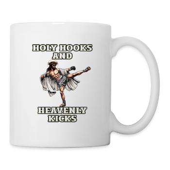 Lustiger Muay Thai Spruch Herr Jesus Christliches Geschenk - Tasse - Weiß - Rechts