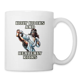 Lustiger Muay Thai Spruch Herr Jesus Christliches Geschenk - Tasse - Weiß - Rechts
