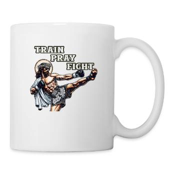 Jesus Muay Thai Christliche Kampfkunst Geschenk - Tasse - Weiß - Rechts