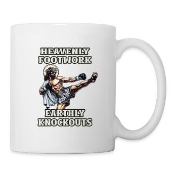 Lustige Muay Thai Lord Jesus Kickboxen Christ - Tasse - Weiß - Rechts