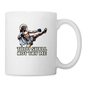 Lustiger Muay Thai Herr Jesus sagt christliches Geschenk - Tasse - Weiß - Rechts