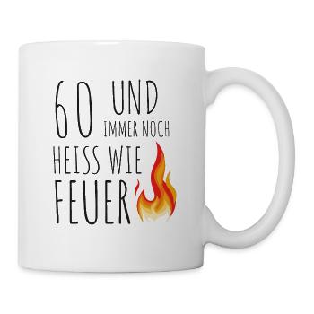 60 Et encore chaud comme le feu - Mug blanc - blanc - Droite