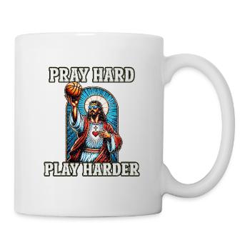 Funny Basketball Quote Jesus Christian Gift - Mug - white - Right