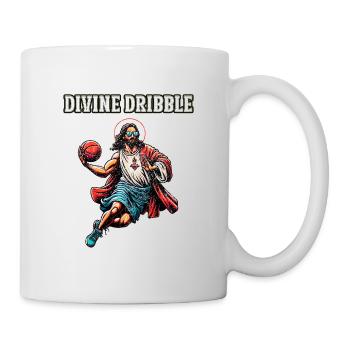 Funny Jesus Basketball Gift - Mug - white - Right