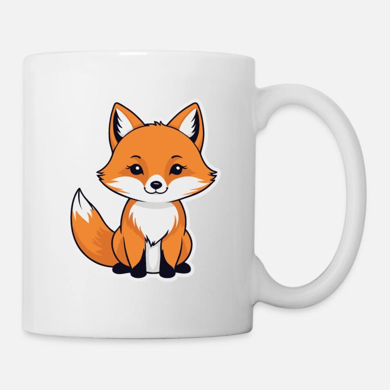 Illustration de renard - Mug blanc - blanc