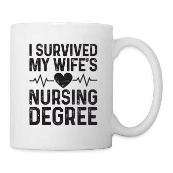 I graduated from nursing school - Mug - white - Right