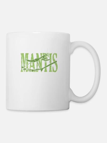 Mantis Insekt - Tasse - Weiß