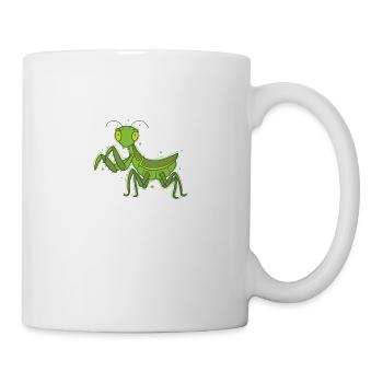 Gottesanbeterin grüne Schönheit - Tasse - Weiß - Rechts
