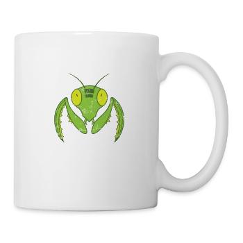 Gottesanbeterin fliegende Natur - Tasse - Weiß - Rechts