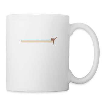 Entraînement d’arts martiaux de karaté - Mug blanc - blanc - Droite