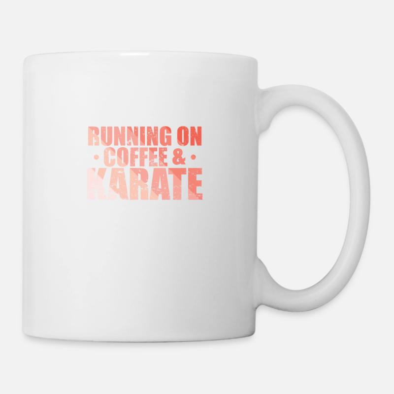 Running on Coffee & Karate - Mug - white