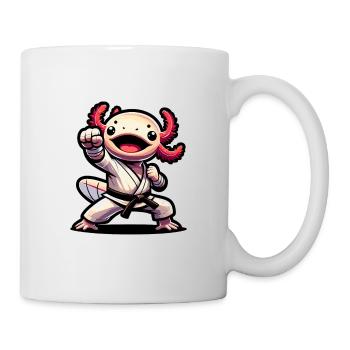 Drôle Arts Martiaux Enfants Axolotl Karaté Kickboxing - Mug blanc - blanc - Droite