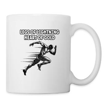 Bahnläufer Sprinter Sprint 100m Sprinter - Tasse - Weiß - Rechts