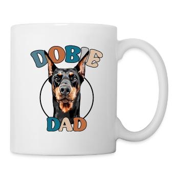 Dobie Papa Doberman Chiens Chien Wilsigns - Mug blanc - blanc - Droite