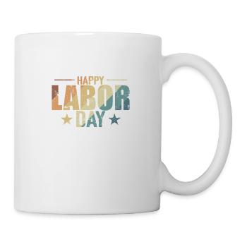 Happy Labor Day USA - Tasse - Weiß - Rechts