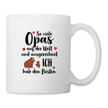Meilleur grand-père, tant de grands-pères, j’ai le meilleur - Mug blanc - blanc - Droite