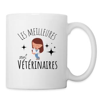 les meilleures sont vétérinaires, cadeau femme - Mug blanc - blanc - Droite