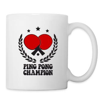 Ping Pong Champion Design Table Tennis and - Mug - white - Right