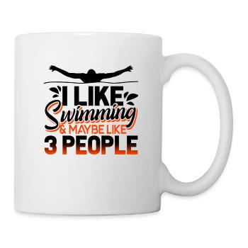 Swimming I Like Swimming - Mug - white - Right