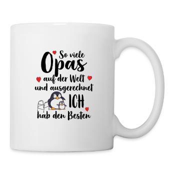 Meilleur grand-père, tant de grands-pères, j’ai le meilleur - Mug blanc - blanc - Droite