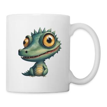 Funny Crocodile - Tasse - Weiß - Rechts