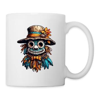 Vogelscheuche / Erntehelfer / Maisfeld / Feld - Tasse - Weiß - Rechts